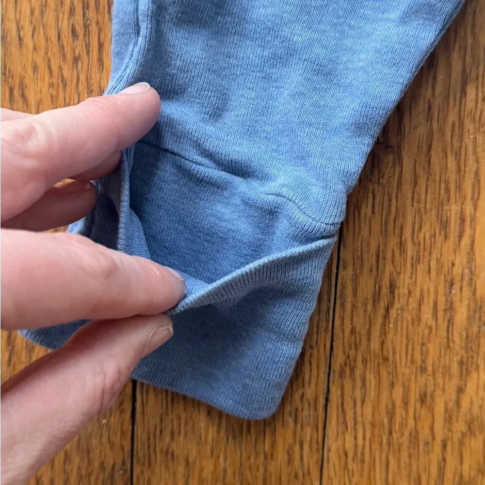 Monica + Andy Blue Convertible Footie Pants - Size 0-3 Months